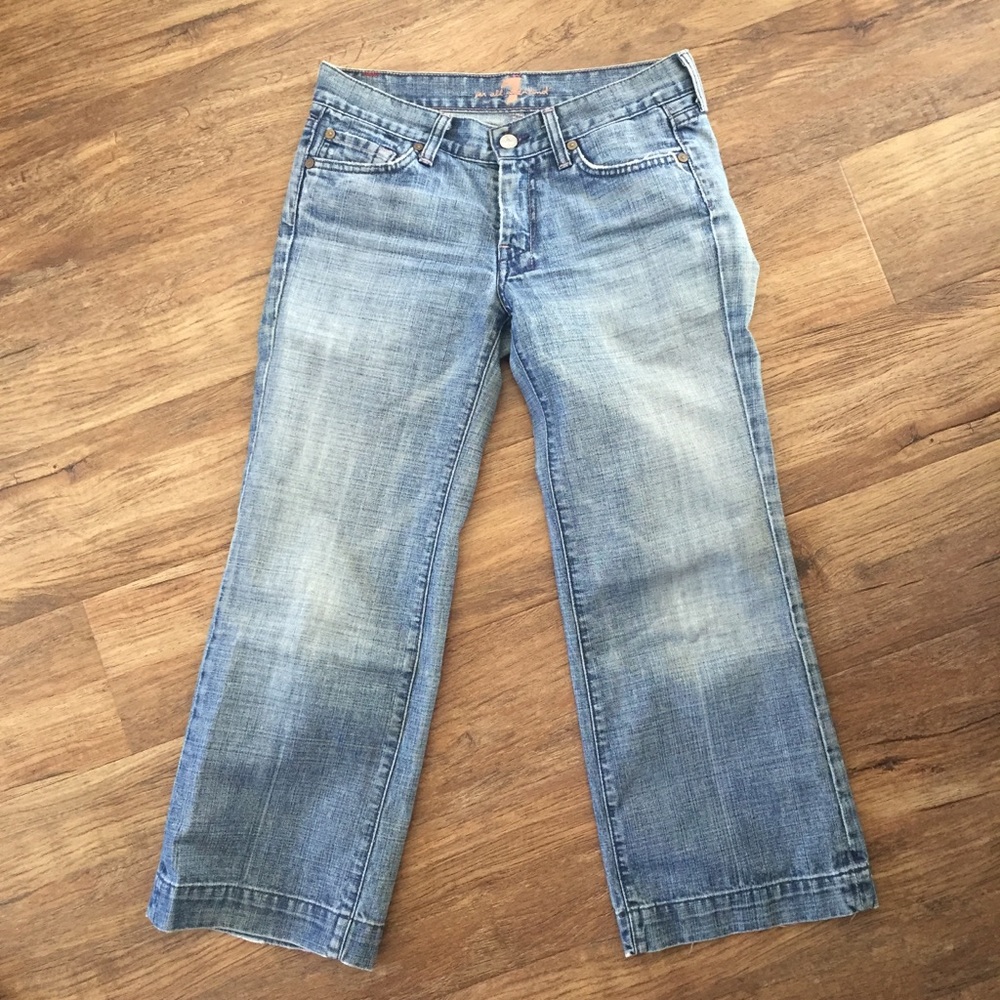 7 for All Mankind Dojo Wide Leg Ankle Crop Jeans